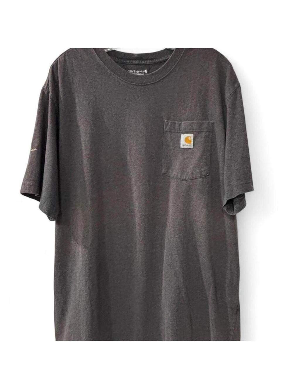 Carhartt Gray Pocket Tee Loose Fit Workwear